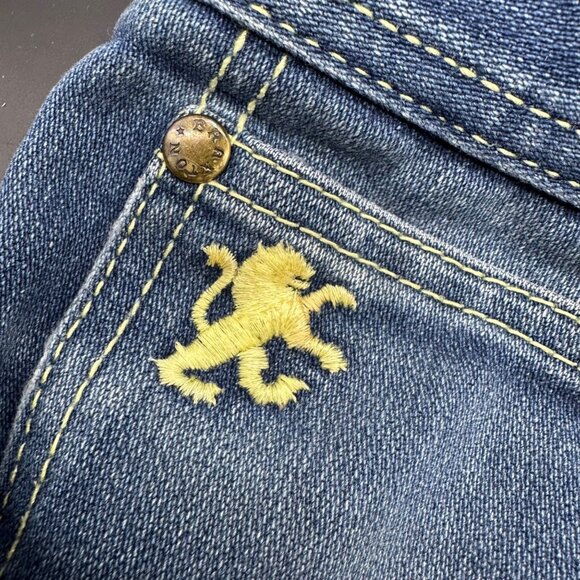 Vintage Jeans Blue Denim Braxton Stretch 1980s Taiwan Retro 5 Pocket High Waist - Picture 9 of 15